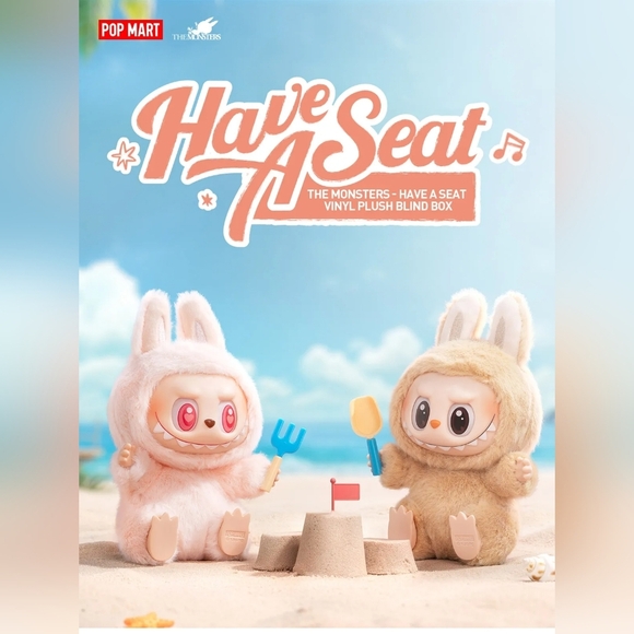 Pop Mart THE MONSTERS – Have a Seat Vinyl Plush Blind Box (Authentic) - Picture 1 of 8